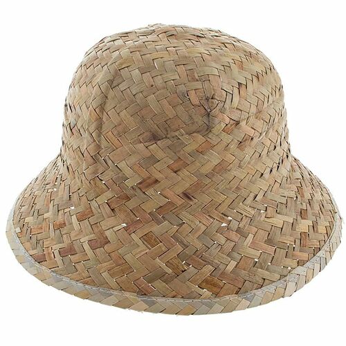 Tropenhelm Safari-Hut beige KW 60 cm Strohhut f�r Erwachsene