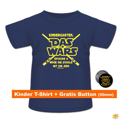 Shirt mit Button Das Wars, navy