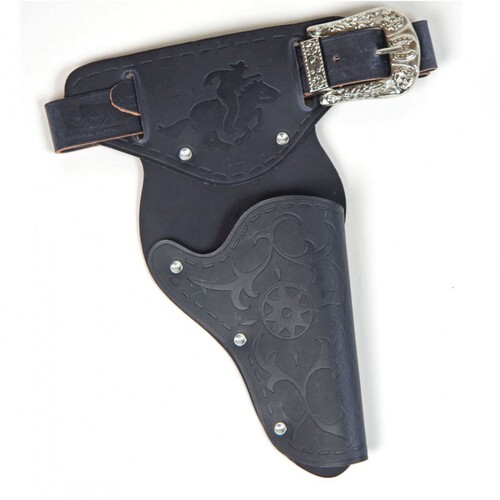Holster schwarz Colt-G�rtel 120 cm  f�r Cowboys Kost�m-Zubeh�r