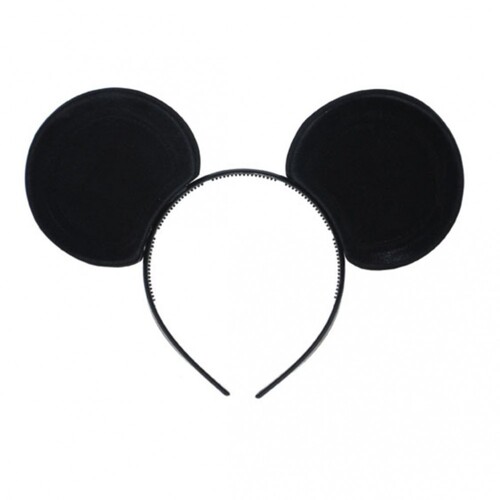 Maus Haarreif mit M�use-Ohren schwarz f�r Kinder & Erwachsene