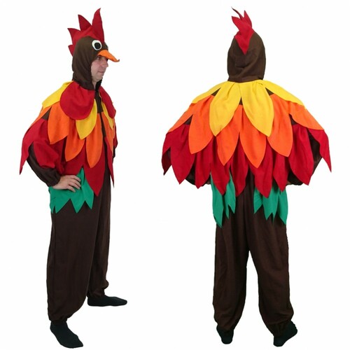 Vogel Kost�m Bunter Hahn Bobby f�r Herren