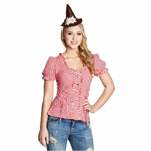 Damen Trachtenbluse kariert