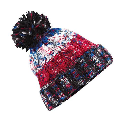 10er Pack Corkscrew Pom Pom Beanie 
