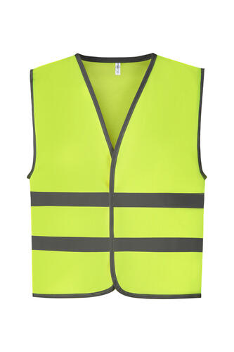 4er Pack Kids Fluo Reflective Border Waistcoat 
