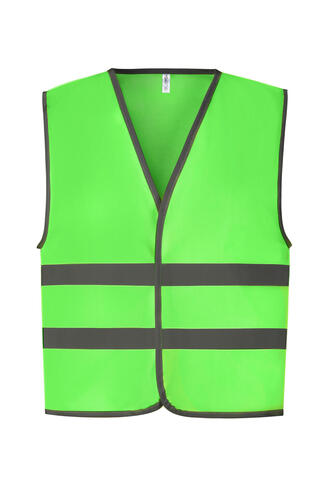5er Pack Kids Fluo Reflective Border Waistcoat 