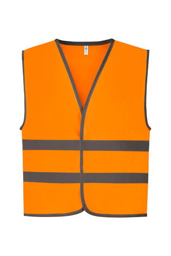 5er Pack Kids Fluo Reflective Border Waistcoat 