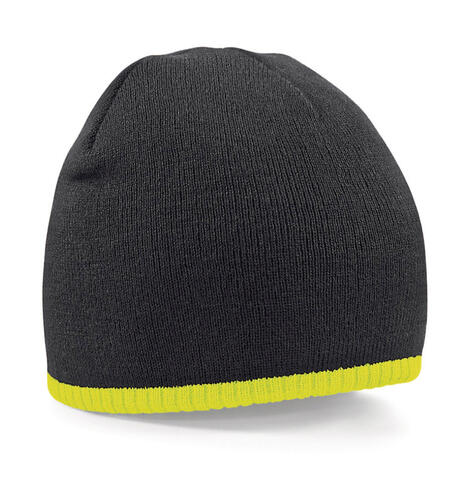 2er Pack Two-Tone Beanie Knitted Hat 