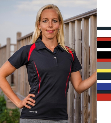 Result Damen fitness Poloshirt Running Sport Spiro Team Spirit R177F NEU