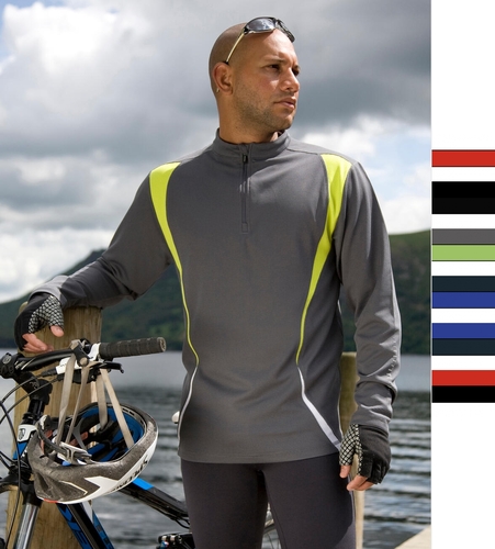 Result Herren fitness Longsleeve langarm Spiro Trial Training Top R178X NEU