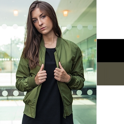 Ladies Nylon Bomber Jacket