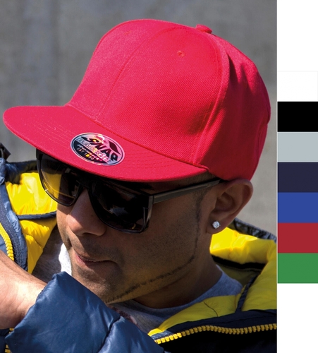 Result Caps Bronx Original Flat Peak Snap Back Cap bedruckbar RC083X NEU