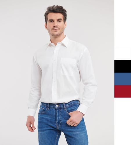 Russell Europe Herren Popelin Hemd Baumwolle pflegeleicht LA R-936M-0 NEU