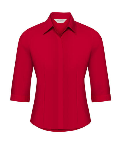 Russell Europe Damen Popelin Bluse 3/4 Arm pflegeleicht Easy Care R-926F-0 NEU 