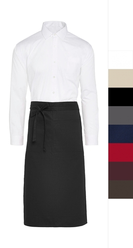 SG Accessories - BISTRO ROME - Medium Length Bistro Apron with Pocket JG13P Herren Bistro Arbeitskleidung