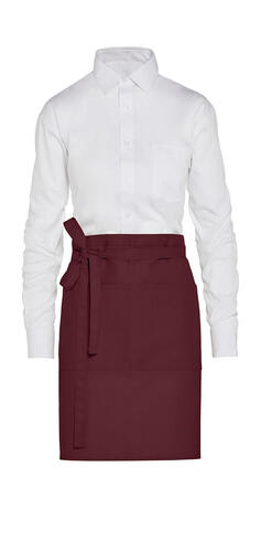 SG Accessories - BISTRO BRUSSELS - Short Recycled Bistro Apron with Pocket JG14P-REC Damen Bistro Arbeitskleidung 