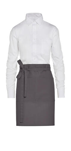 SG Accessories - BISTRO BRUSSELS - Short Recycled Bistro Apron with Pocket JG14P-REC Damen Bistro Arbeitskleidung 