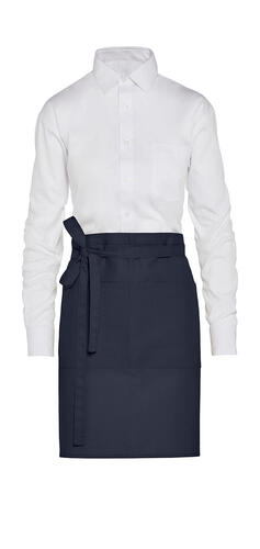 SG Accessories - BISTRO BRUSSELS - Short Recycled Bistro Apron with Pocket JG14P-REC Damen Bistro Arbeitskleidung 