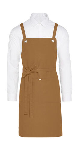 SG Accessories - BISTRO PROVENCE - Crossover Eyelets Bib Apron with Pocket JG16P-CA-CrossBib 