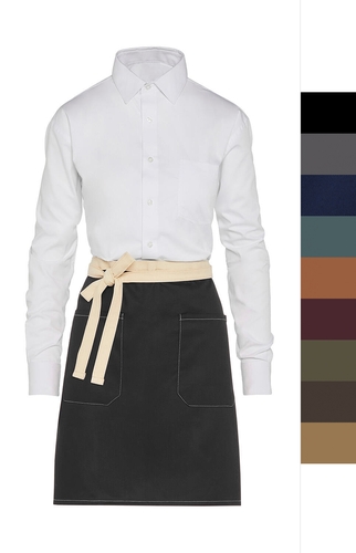 SG Accessories - BISTRO SANTORINI - Contrasted Bistro Apron with Pocket JG17P-Bistro