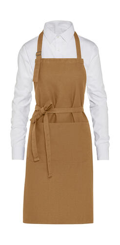 SG Accessories - BISTRO LISBON - Organic Heavyweight Bib Apron with Pocket JG20P-OG Damen Herren Bistro Arbeitskleidung 