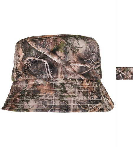 Flexfit Sherpa Real Tree Camo Reversible Bucket Hat 5003RS Kappe NEU
