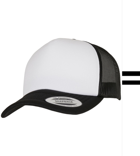 Flexfit: Classic Curved Foam Trucker Cap - White Front 6320W