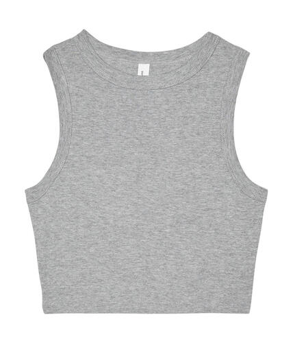 Bella+Canvas Womens Micro Rib Muscle Crop Tank 1013 Damen T-Shirt NEU 