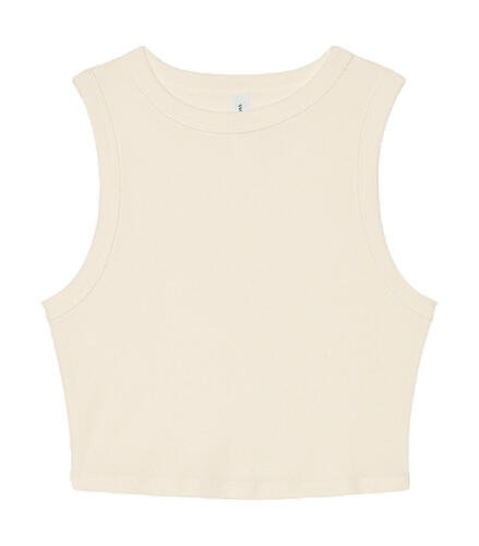 Bella+Canvas Womens Micro Rib Muscle Crop Tank 1013 Damen T-Shirt NEU 