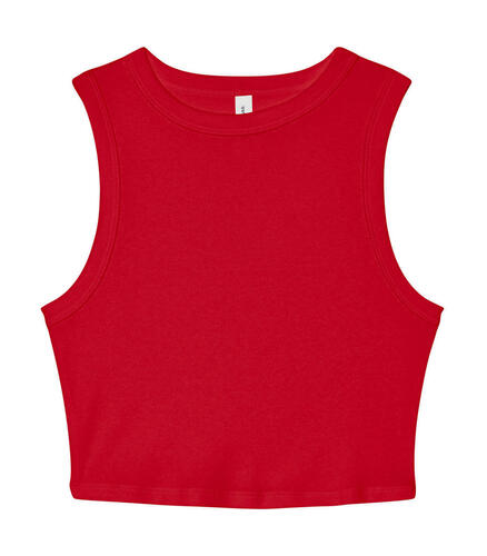 Bella+Canvas Womens Micro Rib Muscle Crop Tank 1013 Damen T-Shirt NEU 