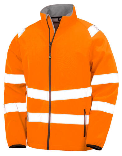 Result Genuine Recycled Recycled Printable Safety Softshell R505X Damen Herren Softshell Jacke Arbeitskleidung 