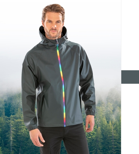 Result Genuine Recycled Prism PU Waterproof Jacket with Recycled Backing R908X Damen Herren Jacke