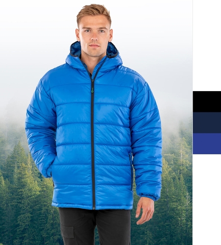 Result Genuine Recycled Recycled Hooded Padded Parka R910X Damen Herren Jacke