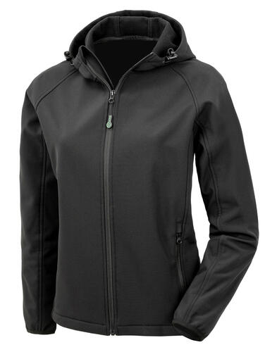 Result Genuine Recycled Womens Recycled 3-Layer Hooded Softshell R911F Damen Herren Softshell Jacke 