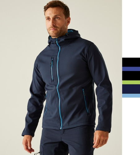 Regatta Professional Navigate 2-Layer Hooded Softshell Jacket TRA705 Damen Herren Softshell Jacke