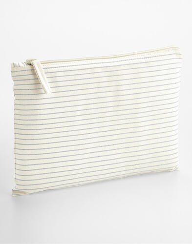 Westford Mill Striped Organic Cotton Accessory Pouch W253 Tasche NEU 