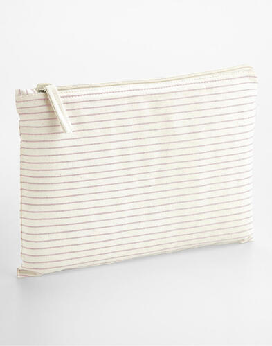 Westford Mill Striped Organic Cotton Accessory Pouch W253 Tasche NEU 