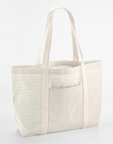 Westford Mill Striped Organic Cotton Shopper W255 Tasche NEU 