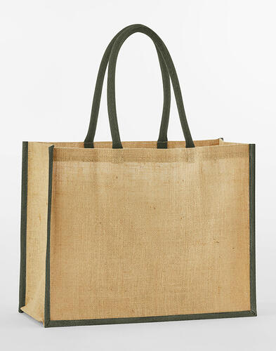 Westford Mill Natural Starched Jute Classic Shopper W470 Tasche NEU 