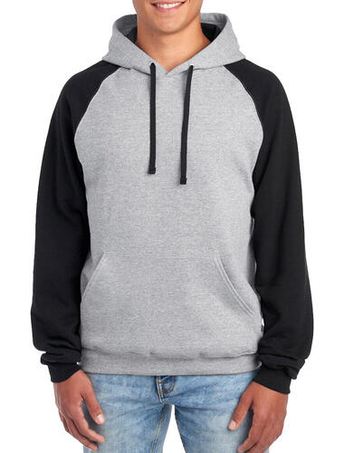 NuBlend Colour Block Raglan Hooded Sweatshirt 