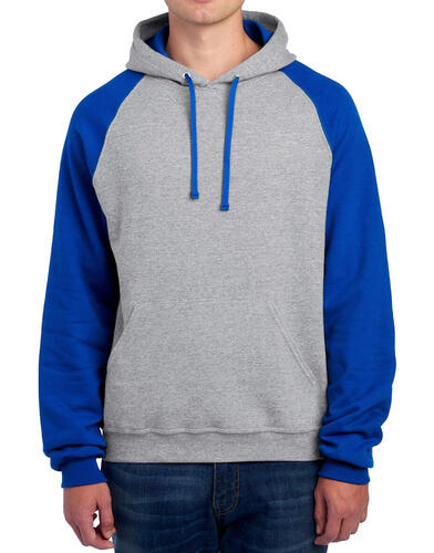 NuBlend Colour Block Raglan Hooded Sweatshirt 