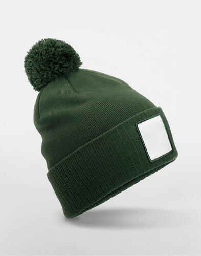 Appliqu� Patch Pom Beanie 