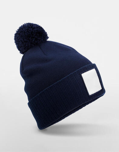 Appliqu� Patch Pom Beanie 
