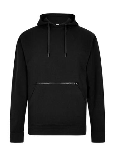 Pique Hoodie with Zipped Pocket 