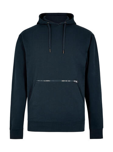 Pique Hoodie with Zipped Pocket 