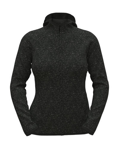 Lux Hooded Knit Fleece Jacket for women 
