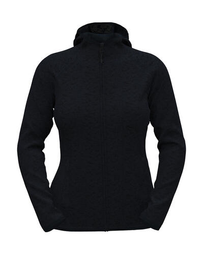 Lux Hooded Knit Fleece Jacket for women 