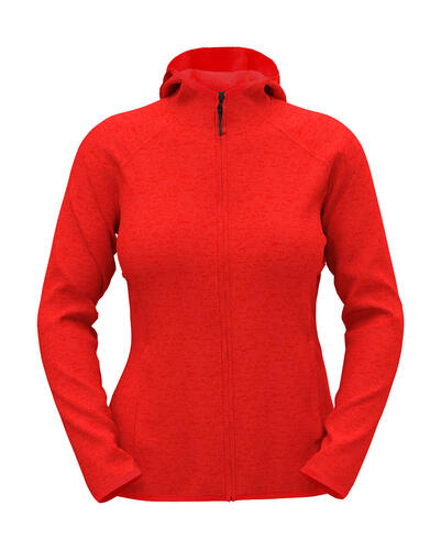 Lux Hooded Knit Fleece Jacket for women 