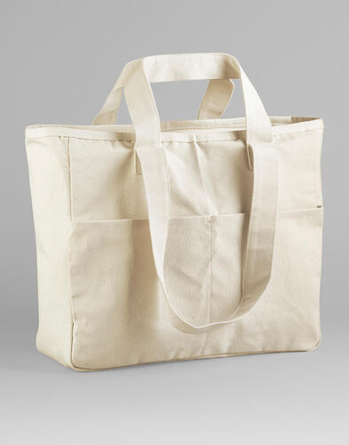 Double Handle Cargo Pocket Tote 