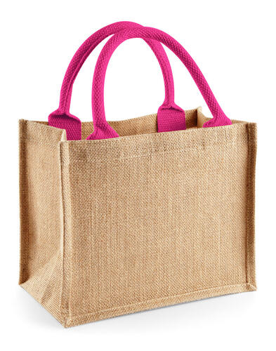 Westford Mill Jute Mini Gift Bag Geschenk Beutel Werbung Promotion W412 NEU 