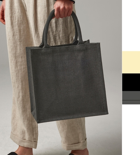 Westford Mill Einkauftasche Beutel Jute Midi Tote Bag bedruckbar W413 NEU